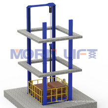 500kg-10000kg customized vertical electric warehouse cargo lift elevator hydraulic four post lift for building goods